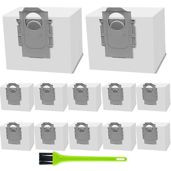 12-pakning støvposer for Roborock Q7 Max /q7 Max+ / Q7 Max Plus