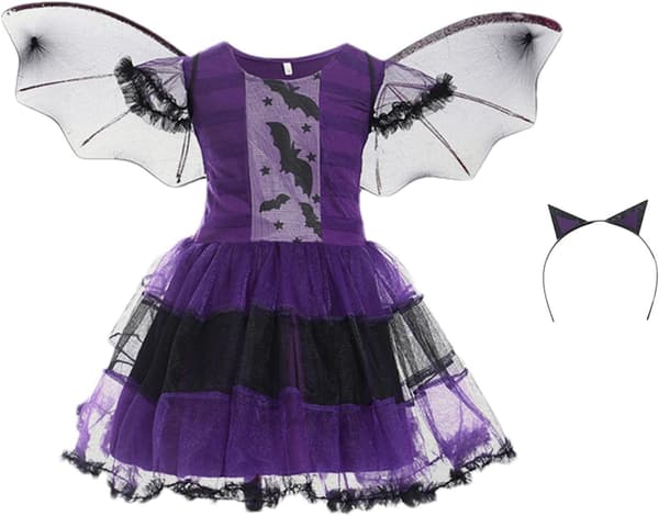 Fint hekse-utkledningssett til Halloween for barn