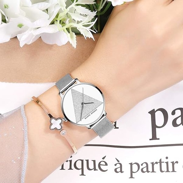 Kvinnors analog watch, quartz klockor, minimalistisk, simpleDial sta