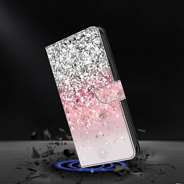 Farverigt magnetisk læder wallet case til iPhone 17[JUN] Gradient Multicolor