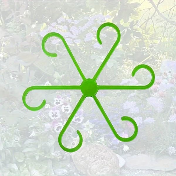 Växtstöd och stjälkklämmor för höga trädgårdsblommor, 16-delars 16 st/set