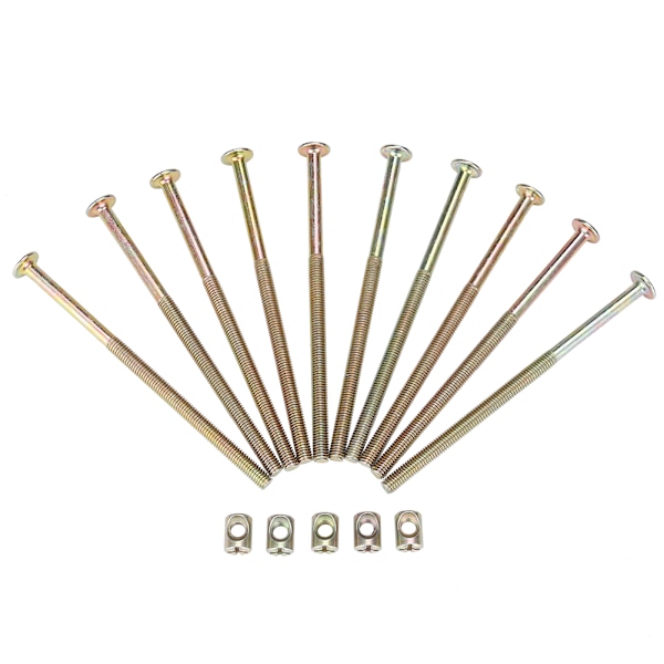 10-pack M6 möbelbultar med muttrar 120 mm [JUN] 0.1