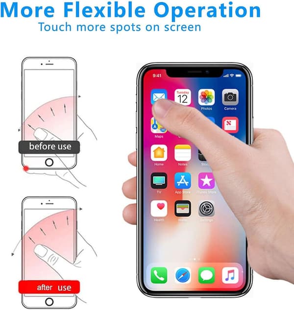 10-pack Telefonringhållare - Silver & Klar, 360° Roterande Greppstativ för Mobilskal [JUN]