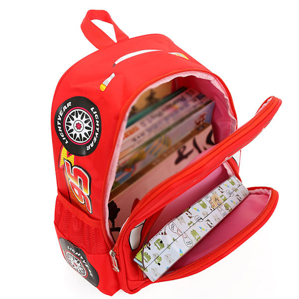 Disney Cars 3D-reppu pojille, McQueen-koulureppu Ed