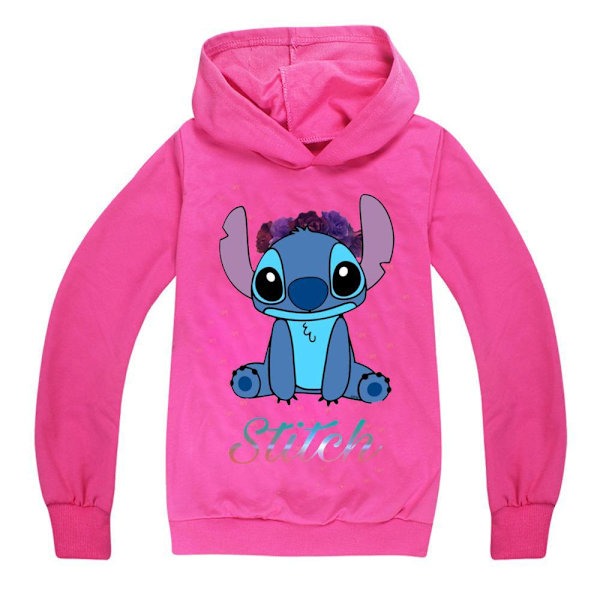 Lilo & Stitch Print Hættetrøje - Sort[JUN] Black 100cm