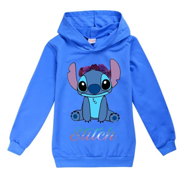 Lilo & Stitch trykket hettegenser med rose-design [JUN] Rose 150cm