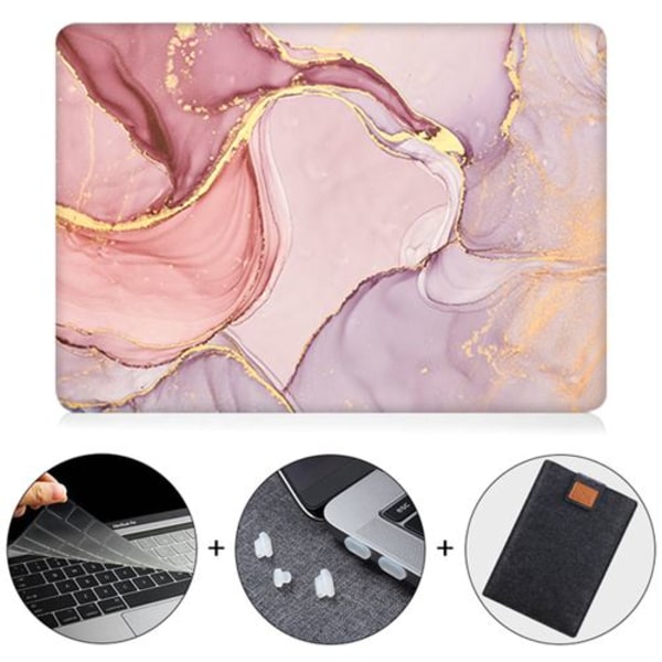 Marble Case Cover Cover Cap til Macbook Air 13 2