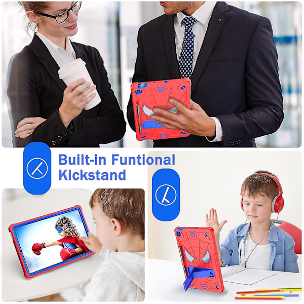 For Samsung Galaxy Tab S6 Lite/s6 Lite (2022) P610/p613/p615/p617/p619 Edderkoppnett-etui PC+nettbrettdeksel