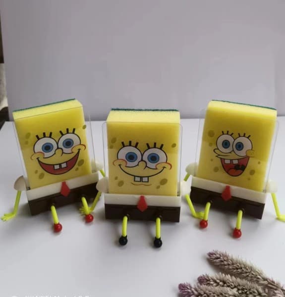 SvampeBob Firkant Opvaskesvamp med Patrick Star Børste[JUN]