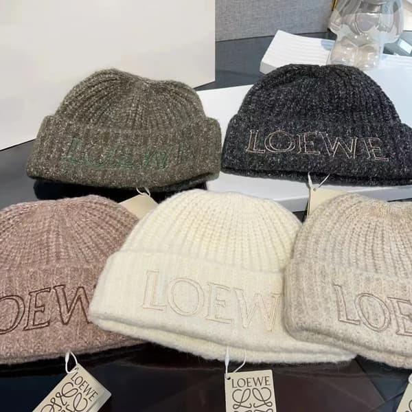 Vinter Menn Kvinner Samme Strikket Lue Vinter Varm Student Ulllue Grå grey One size LOEWE