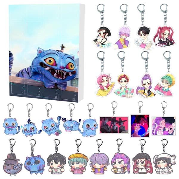 Kpop Demon Hunters Huntrix Julekalenderboks [JUN] 4 Size as picture