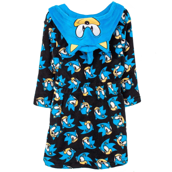 Sonic The Hedgehog Badekåbe til børn/unge 9-10 år Sort Black/Blu Black/Blue 9-10 Years