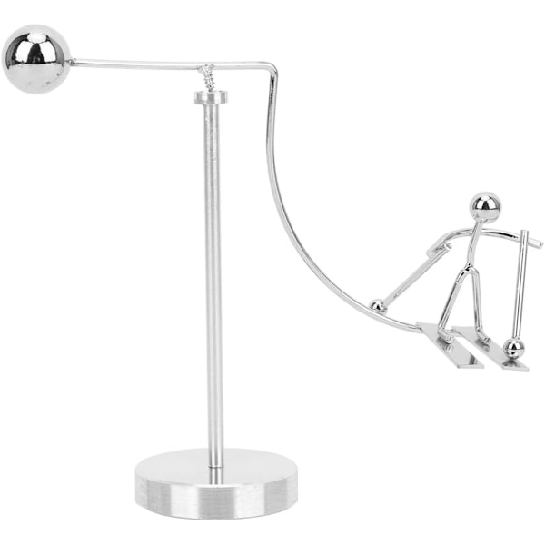 Newtons Pendul Vugge Balance Bold Newtons Vugge Pendul Skrivebordsornament Newton Vugge Balance Bold til Hjemmekontor Skrivebordsdekor (Ski)