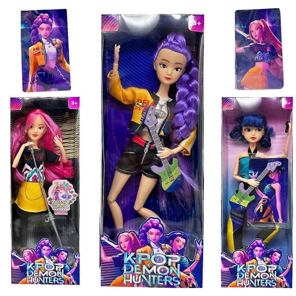 Kpop Demon Hunters Anime Actionfigur Sæt til Piger [JUN]