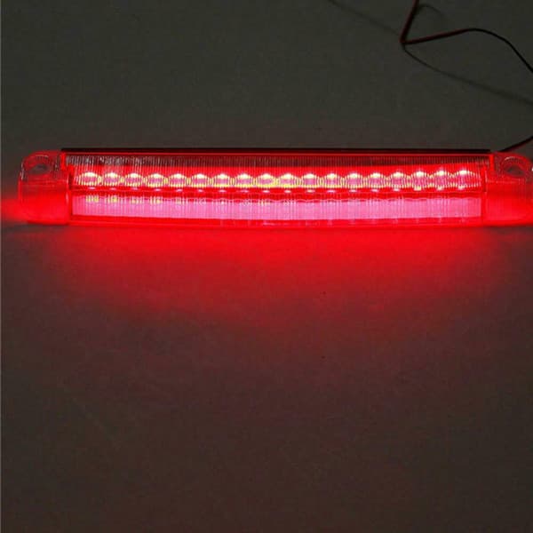 R?tt 18 LED-bremselys for bilbakbrems Vanntett baklys R?d