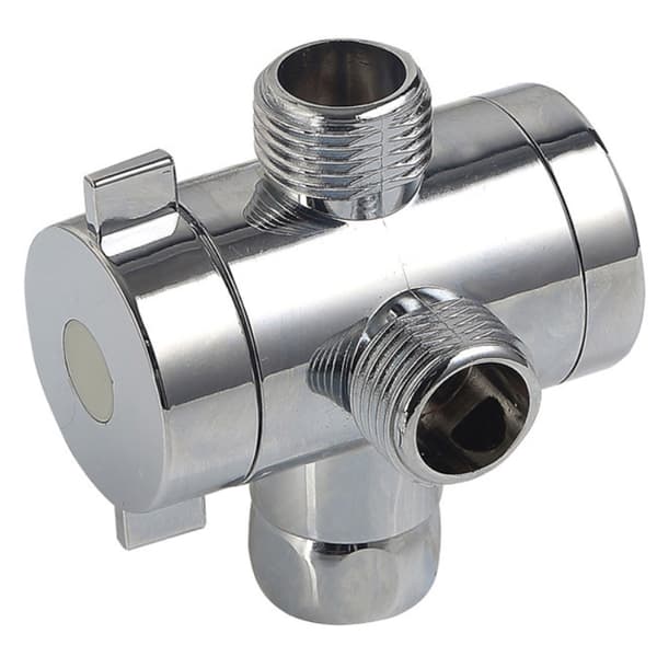 3-vägs duschomkopplare med T-adapter för 1/2\" rör [JUN]