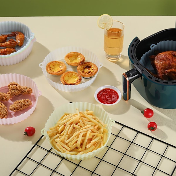 Silikongryde til Air Fryer med omkreds 56 cm green