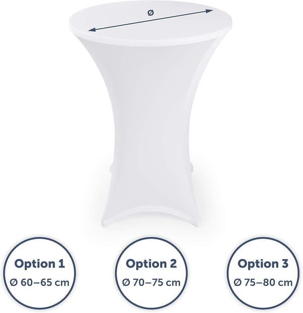 2-pack Stretch Bordsöverdrag för Metallbord - Stilrena & Hållbara [JUN]