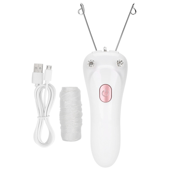 Sähköinen langallinen epilaattori Karvanpoisto USB-lataus Puuvillainen lanka Epilaattori (isäntä puuvillainen lanka USB-kaapeli) (vaaleanpunainen)