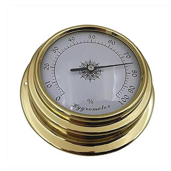 Messing Marine Barometer Termometer Hygrometer Værstasjon Veggsett[JUN]