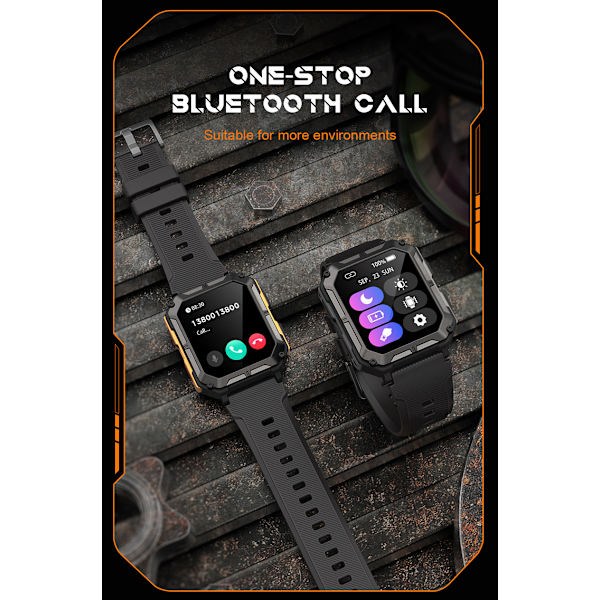 Ny C20pro Bluetooth-samtal Smart Watch Outdoor Three Proof Sports