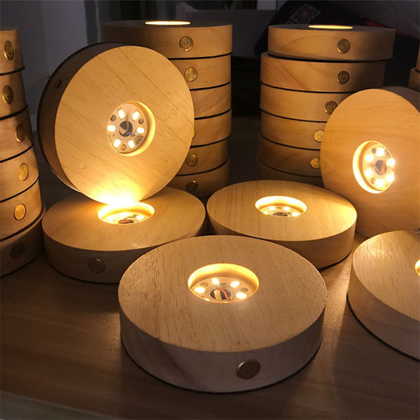 Trælampe Lysfod (Uden pære) HVIDT LYS white light