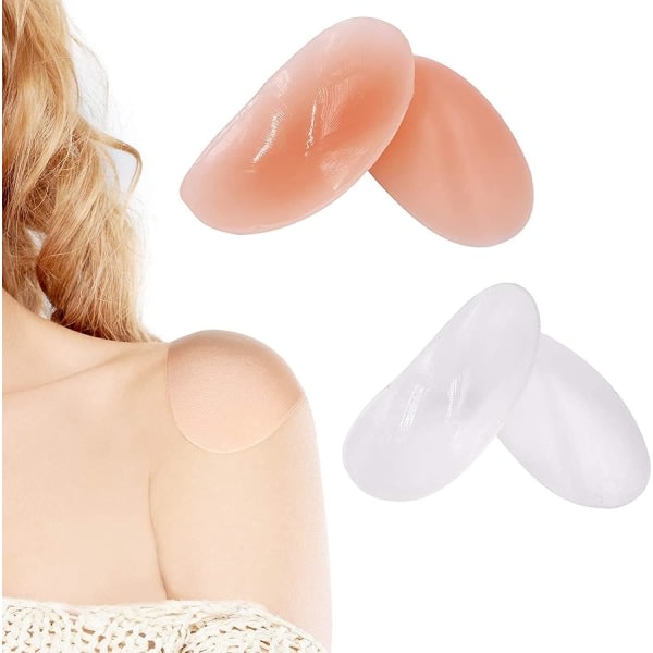 2pcs Unisex Invisible Shoulder Pads Self Adhesive Women Sili