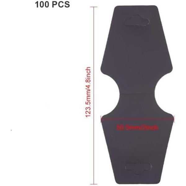 100 kpl 5 * 12 cm kaulakortit tyhjät rannekortit korvakorut