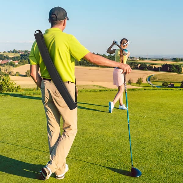 7-dåsers isoleret køletaske til golfbag, ølholder, slyngekøler grey