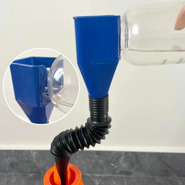 Fleksibel snap-on tragt til afløbsværktøj, fleksibel foldning til flere formål Green 2pcs