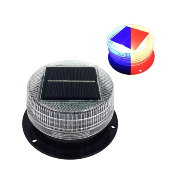 Solenergi LED-varningsljus med magnetisk bas A1