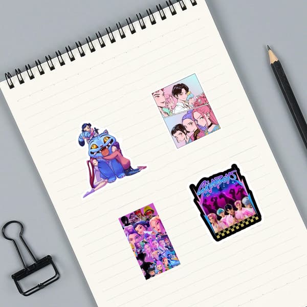 110 stk. Kpop-klistremerker for journal, Witch Hunter jentegruppe graffiti-dekaler [JUN]