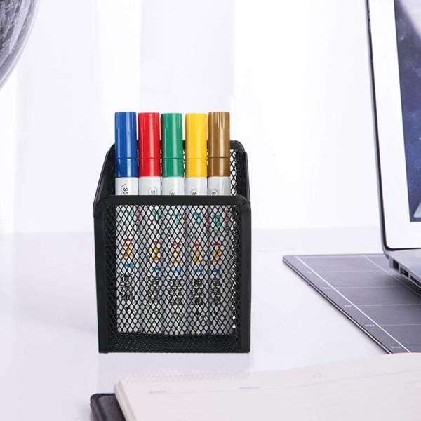 Magnetisk pennhållare - extra starka magneter mesh Perfekt för tillbehör till whiteboard, kylskåp och skåp