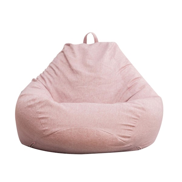 Inomhus/Utomhus Vuxen Beanbag Gaming Stol Extra Stor Beanbag Överdrag Rosa Pink M
