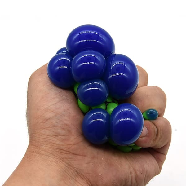4-pakning Mesh Stress Relief Squishy Balls for Voksne og Barn [JUN]