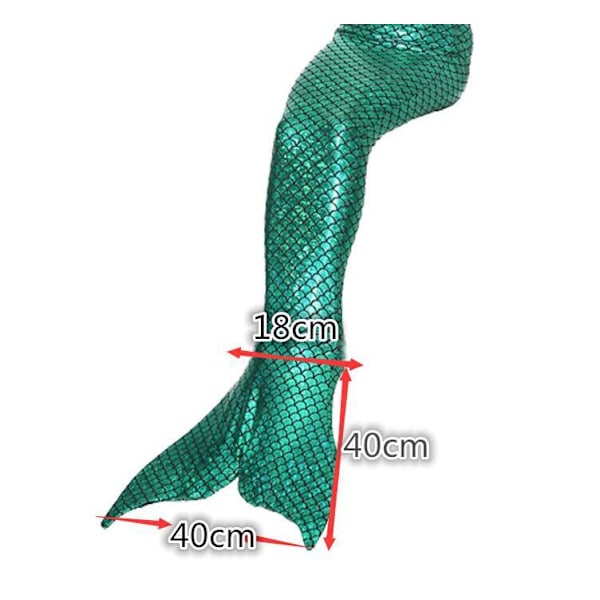 Sjöjungfru simfena för simträning flicka, pojke green