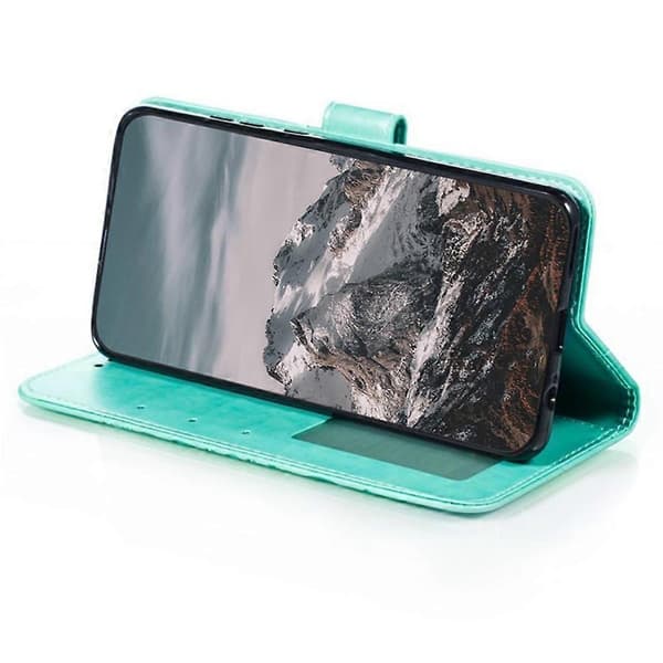 Samsung Galaxy A56 5G PU Läder Mandala Plånboksfodral i Grön[JUN] Multicolor Green