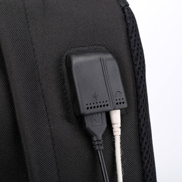Among Us Ryggsäck Barn Ryggsäckar Skolväska med USB-Port 1 svart små