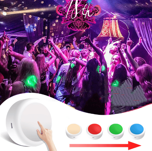 Ladattavat RGB LED-kohdevalot 13 värillä, 3 kpl Vit