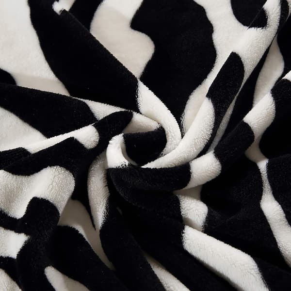 Zebra-print Flanelstæppe til Sofa og Seng (150x200cm)[JUN]