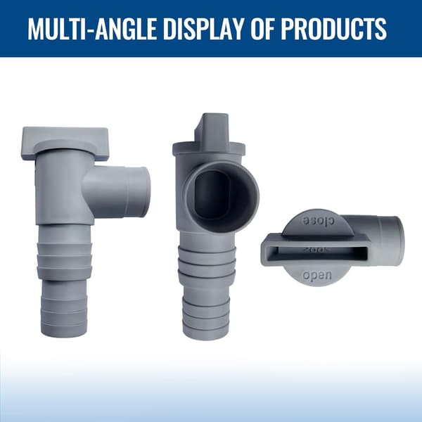 Poolvedligeholdelse/afspærringsventil med 32 mm slangetilslutning