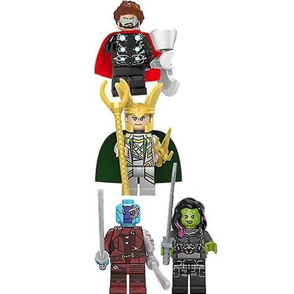 32 kpl Marvel Avengers Super Hero Comic Mini Figurer Dc Minifigur Present till Barn