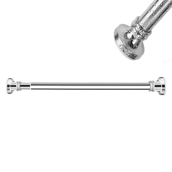 Udtrækkelig skabsstang, Teleskopisk gardinstang - rustfrit stål 47-132CM