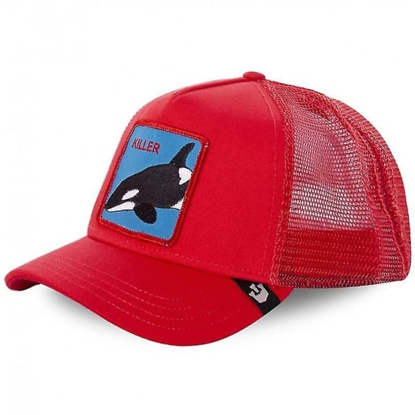 Rea Djur Baseballkeps Solskydd Mesh Broderad Trucker Hat Späckhuggare Killer whale