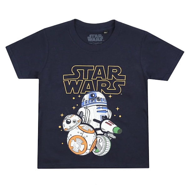 Star Wars Pojkar Droids T-shirt 5-6 år Marinblå Navy 5-6 Years