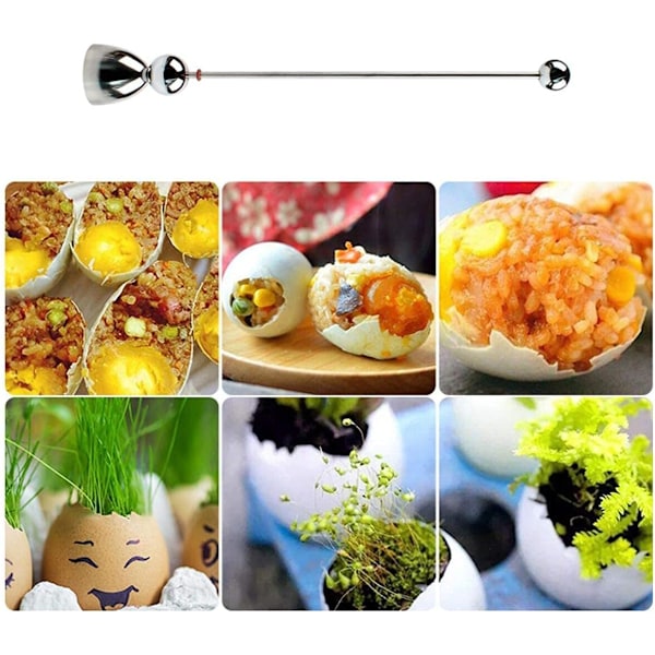 Egg Topper, Egg Cracker Topper av hållbar rostfri stålskruv