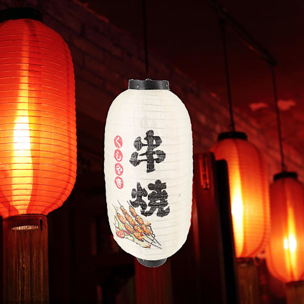 Utendørslykt Japanske lykter Lamper Hengende Papirlykt Japansk lykt Dekor [kk] Beige Beige 48X25X25CM