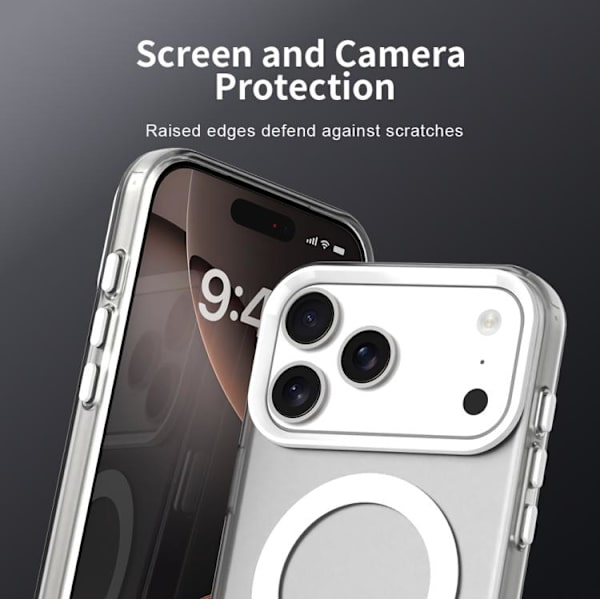 iPhone 17 Pro Max Cover - Candy Magsafe PC Hybrid TPU Vit