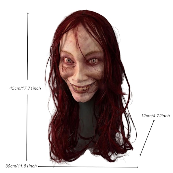 Halloween Ellie -naamio Koti Sisustus Kauhu Naamio Juhlatarvikkeet