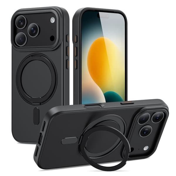 Tech-Protect MagSafe-deksel til iPhone 17 Pro med MagRing i svart [JUN] 80